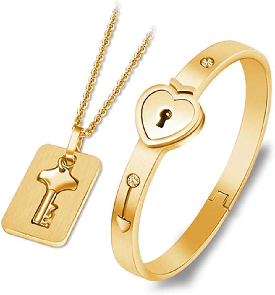 Key Necklace & Bracelet Set